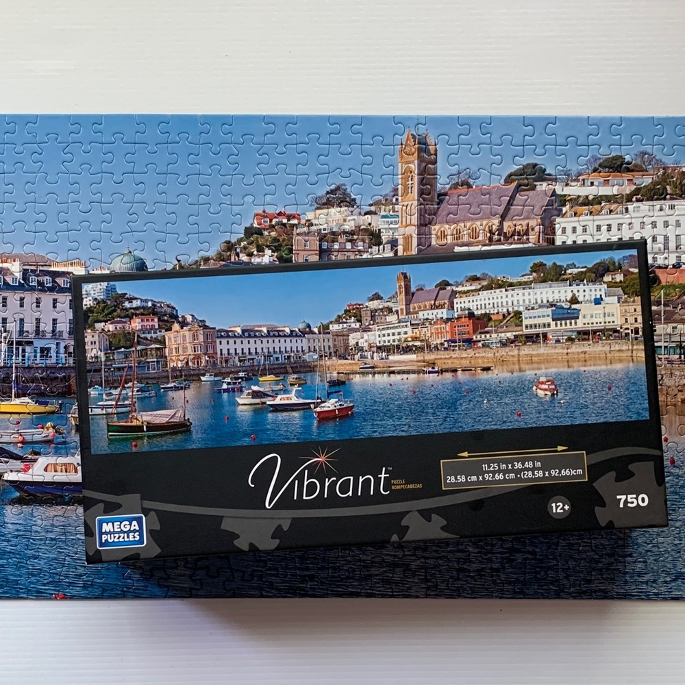 3/25$ Vibrant Coastal City 750 Piece Puzzle
